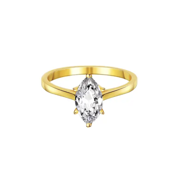 Mina Moissanite Diamond Ring